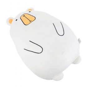 Vaguelly Oreiller Ours Blanc Jouet en Peluche Oreiller en Peluche Câlin Oreiller Animal Doux Poupée en Peluche Kawaii Jolie P