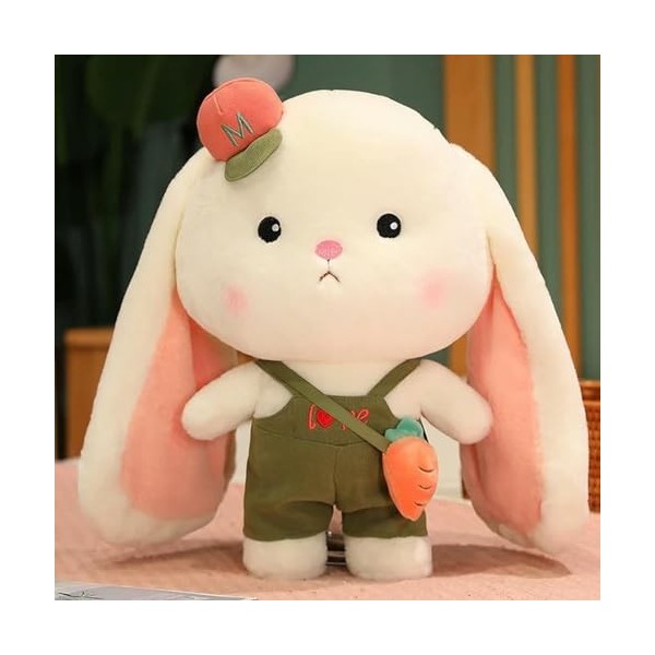 EacTEL Kawaii Lapin Longue Oreille Peluche Jouet Lapin en Peluche Poupée Mignon Lapin Bon Cadeau pour Enfants Anniversaire Ca