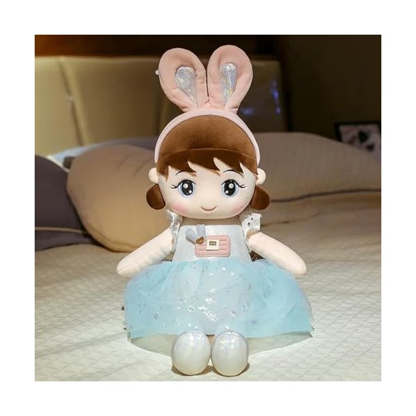 Kawaii Peluche Fille Poupée avec Vêtements Doux Peluche Poupée Mignon Peluche Fille Jouet Enfants Anniversaire Saint Valentin