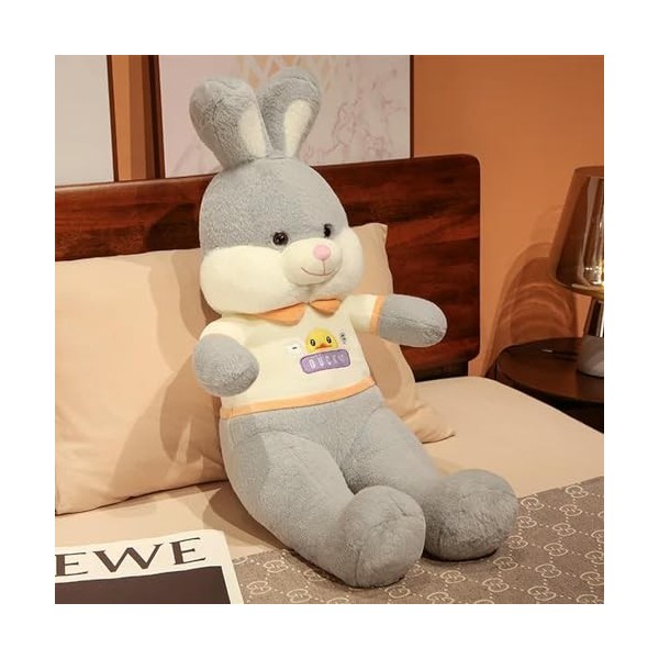 Géant Mignon Lapin en Peluche Jouet Peluche Dessin Animé Animal Grande Oreille Lapin Poupée Peluche Coussin Kawaii Cadeau D’A