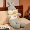 Géant Mignon Lapin en Peluche Jouet Peluche Dessin Animé Animal Grande Oreille Lapin Poupée Peluche Coussin Kawaii Cadeau D’A