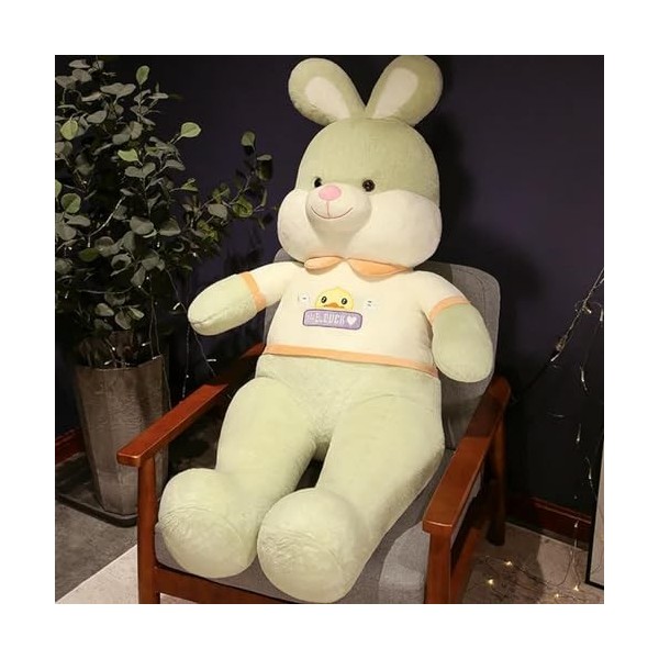 Peluche Lapin Géant 65 Cm - Doudou Mignon Longue Oreilles, Compagnon De Sommeil Pour Enfant, Cadeau Noël