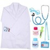 Tacobear 7 pièces Deguisement Docteur pour Enfant Jeu dimitation Docteur Kit de Jouet Médecin Malette de Docteur avec Séring