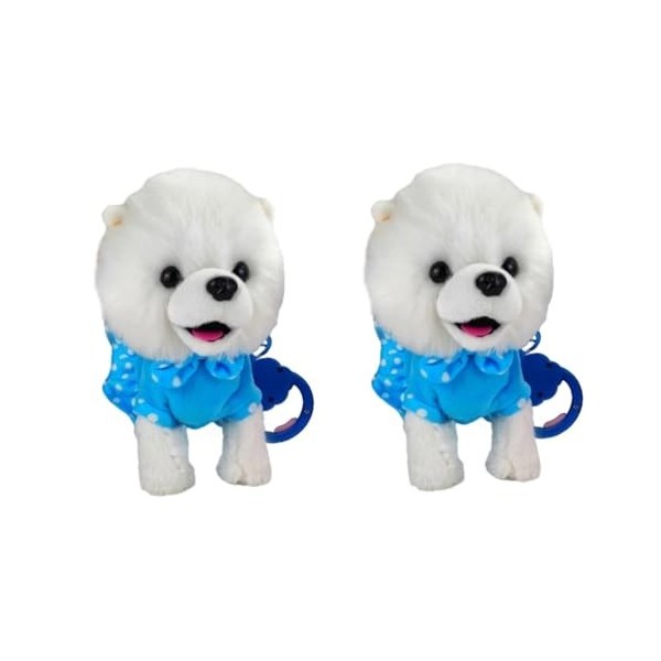 ibasenice Jouets Électriques Chiot en Peluche Réaliste Chien en Peluche Chien Télécommandé Jouet en Peluche pour Chiot Chien 