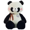 PaMut Mignon Panda Ours Doux Dessin animé Animal Panda Peluche poupée Enfants Fille garçon Cadeau de Noël avec Arc en Peluche