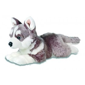 IMPEXIT Peluche Chien Husky de siberie allonge 24/44/12 cm