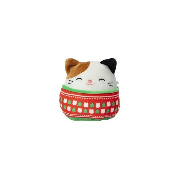Squishmallows Kellytoy 2022 Cam The Holiday Cat - Autocollants inclus 10,2 cm