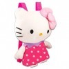 Hello Kitty Sac à dos en peluche pour filles – Ensemble cadeau Hello Kitty avec peluche Hello Kitty avec sangles réglables, t