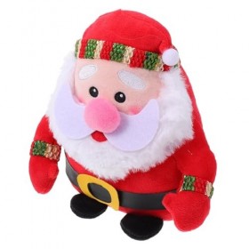 ibasenice 3 Pièces Le Père Noël Jouet De Noel en Peluche Figurines De Père Noël en Peluche Oreiller Câlin De Noël Animal en P