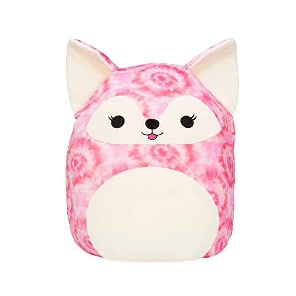 Squishmallow Peluche officielle Kellytoy Wildlife Zoo Squad - Peluche souple - Renard sabine - 12,7 cm