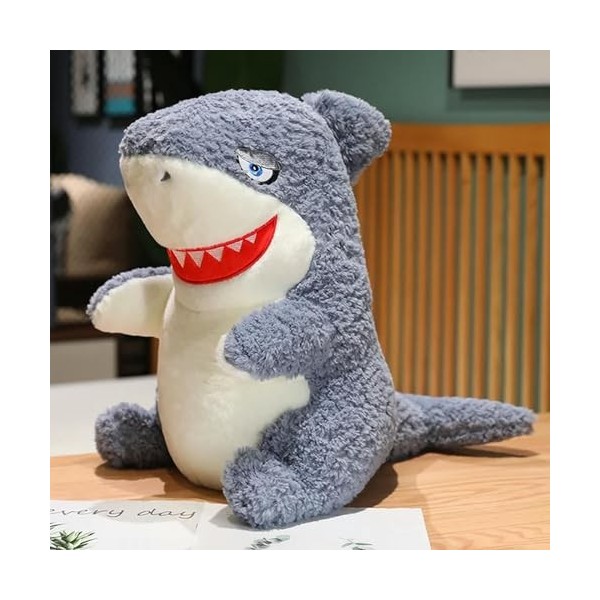 GagaLu Jouets en Peluche Créatifs Peluche Doux Grand Requin Animal Coussins Enfants Cadeaux D’Anniversaire Cadeaux De Noël 45