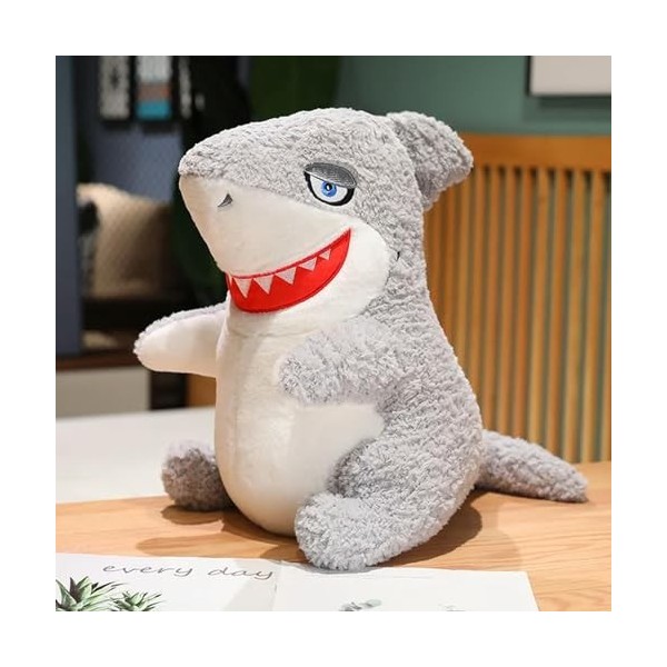 GagaLu Jouets en Peluche Créatifs Peluche Doux Grand Requin Animal Coussins Enfants Cadeaux D’Anniversaire Cadeaux De Noël 45