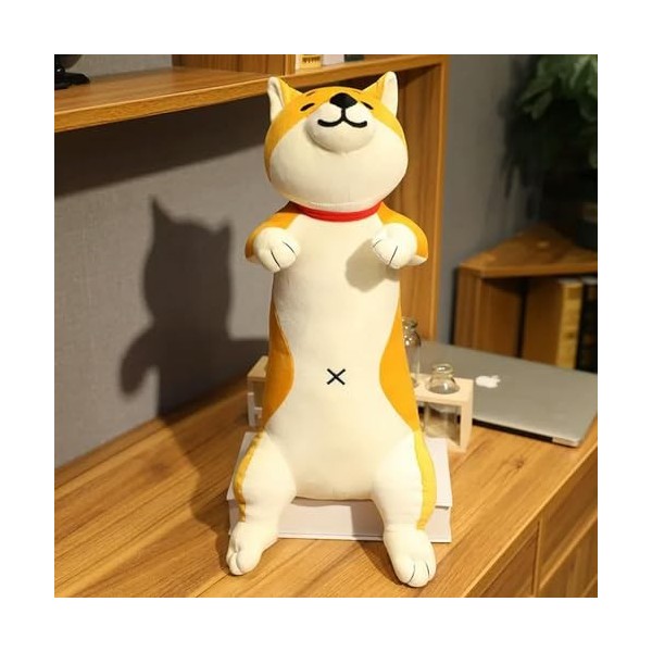 Mignon Chat en Peluche Jouet Animal Chien Chat Oreiller en Peluche Jouet Enfants Tapis De Sommeil Cadeau D’Anniversaire 90cm 