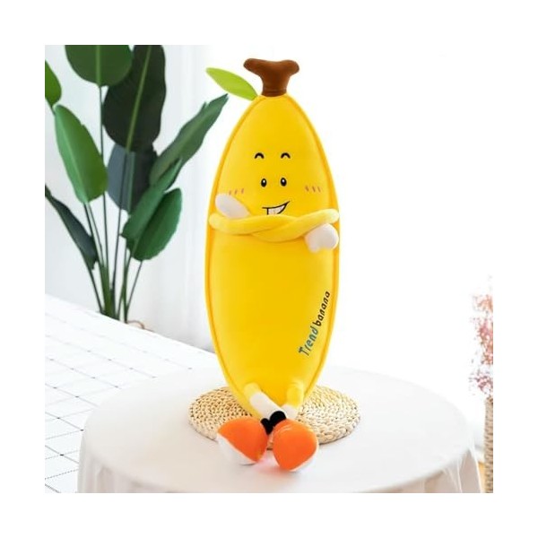 Géant Doux Bande Dessinée Banane Oreiller Jouet en Peluche Fruits Coussin Oreiller Fille Créative Saint Valentin Cadeau Peluc