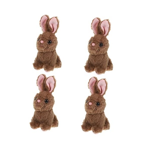 Toyvian 5 Pièces Lapin en Peluche Jouet Jouets en Vrac Cochon en Peluche en Peluche Jouet en Peluche Chiens pour Petit Lapin 