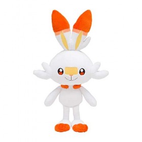 Pokemon Center Original Soft Plush, Stuffed Toy, Peluche 28cm, Scorbunny Flambino Hopplo…