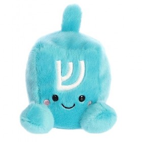 Aurora® Adorable animal en peluche Palm Pals™ Frederick Dreidel™ – Amusement de poche – Jeu en déplacement – Bleu 12,7 cm