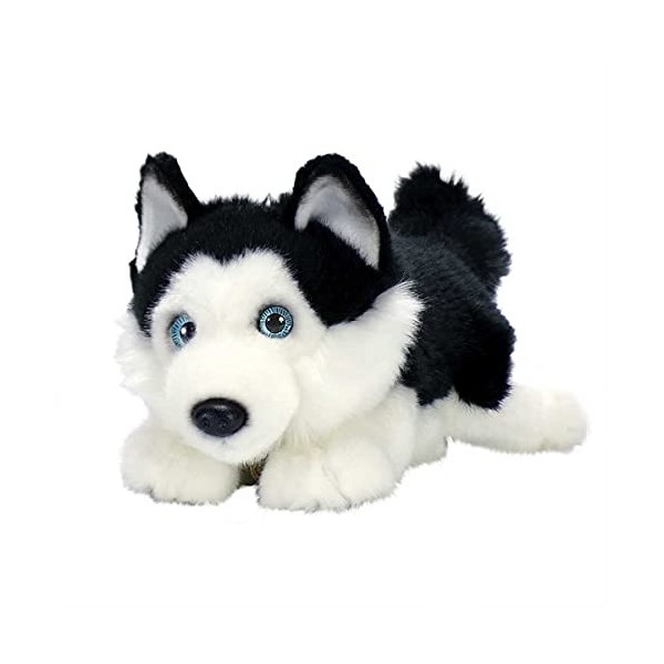 Aurora World Miyoni Peluche Husky couché Noir