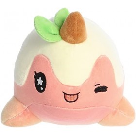 Aurora® Enchanting Tasty Peach® – Nomwhal – Design lumineux et coloré – Peluche de démonstration – Rose 17,8 cm