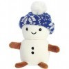 Aurora® Festive Holiday Land of Lils™ Lil Pom™ Animal en peluche – Cheer saisonnier – Cadeaux réconfortants – Blanc 15,2 cm