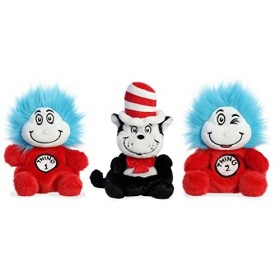 Aurora Palm Pals Bundle Chat dans le chapeau, chose 1 et chose 2 lot de 3 peluches 
