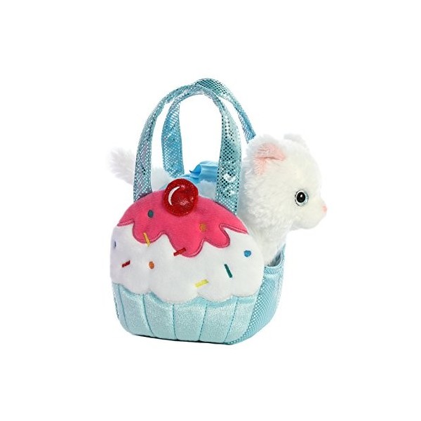 Aurora World Inc World Fancy Pals Pet Carrier Sweets & Cupcake Kitty en Peluche