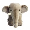 Aurora® Adorable éléphant dAsie Miyoni® - Détails réalistes - Compagnon chéri - Gris - 24,1 cm