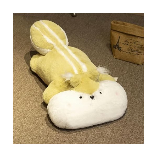 KiLoom Dessin Animé Nouveau Doux Écureuil Oreiller Canapé Pause en Peluche en Peluche Poupée Décoration À La Maison pour Enfa
