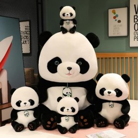 SaruEL Kawaii Panda Peluche Jouet Dessin Animé Animal Ours en Peluche Poupée Classique Enfants Cadeau D’Anniversaire 50cm 1