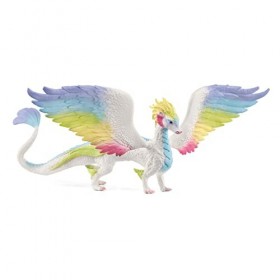 schleich 70728 BAYALA – Dragon arc-en-ciel, figurine dragon colorée de collection, figurine magique pour enfants dès 5 ans