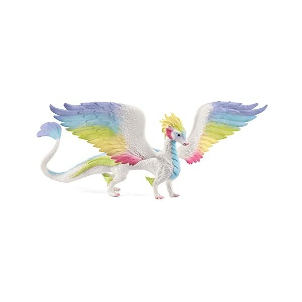 schleich 70728 BAYALA – Dragon arc-en-ciel, figurine dragon colorée de collection, figurine magique pour enfants dès 5 ans