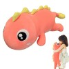 Peluche Dinosaure Kawaii, 80cm/100cm Mignon Dinosaure en Peluche, Peluche Dinosaure Oreiller, Couchage, Jouets en Peluche Dou