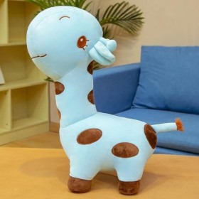 LfrAnk Bande dessinée Girafe Peluche Jouet en Peluche Mignon Animal en Peluche cerf Oreiller décoration Coussin Enfants Fille