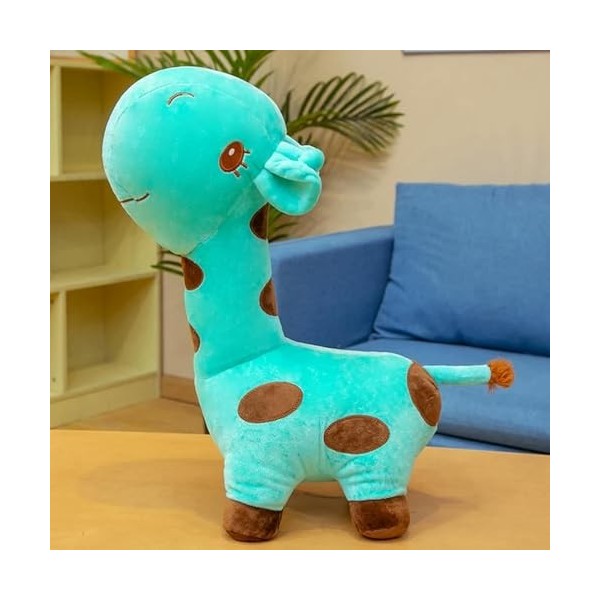 LfrAnk Bande dessinée Girafe Peluche Jouet en Peluche Mignon Animal en Peluche cerf Oreiller décoration Coussin Enfants Fille