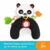 Fisher-Price Coussin Panda, jeu sur le ventre et assis, évolue avec bébé, dès la naissance, FXB99
