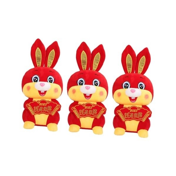 ibasenice 3 Pièces Accessoires De Poupée De 18 Pouces Poupée Lapin en Peluche Lapins De Pâques Miniature Animaux en Peluche D