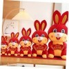 ibasenice 3 Pièces Accessoires De Poupée De 18 Pouces Poupée Lapin en Peluche Lapins De Pâques Miniature Animaux en Peluche D