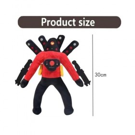 ONSMO Série de Toilettes Skibidi 5 pièces – Peluche Skibidi Toilet Titan Clockman/DrillMann, Peluche Titan TV Man vs Titan Ca