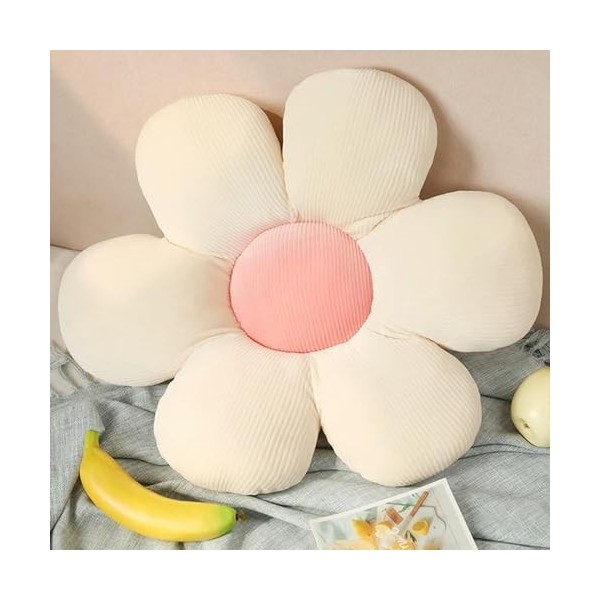 LfrAnk Belle Fleur colorée en Peluche Oreiller Jouet Doux Dessin animé Plante en Peluche poupée Chaise Coussin canapé pour En