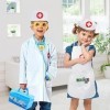 Jouet Enfant 3 Ans Malette Docteur Enfant avec 2 Déguisement Halloween Enfant Fille, Blouse Docteur Kit Medecin Outils Stetos