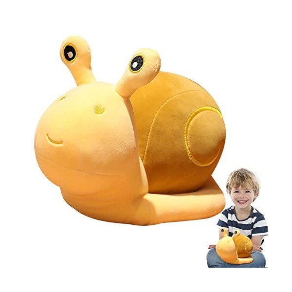 tongfeng Jouet en Peluche Escargot, Peluche Escargots Doux avec Visage Souriant, Animal en Peluche descargot en Peluche, Ado