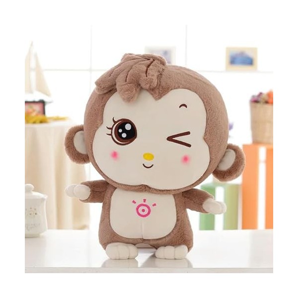 Mignon Kawaii Singe Poupée Peluche Jouet Oreiller Doux Singe Drôle en Peluche Animal Meilleur Cadeau pour Enfants Garçon Peti