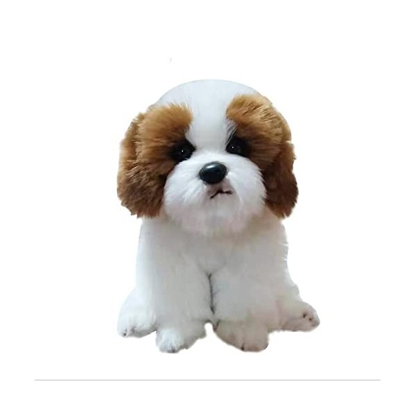 Ermano Peluche 25cm émulation Mignon Long Poil VIP Doll Chien Enfants Peluche Jouet Cadeau danniversaire de Noël