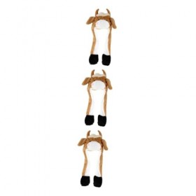 Toyvian 3 Pièces Chapeau De Vache Oreilles Mobiles Chapeau De Vache En Peluche Chapeau En Peluche Oreille Sautante Chapeau D
