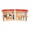 ewtshop® Kit de jeu pour enfants en bois naturel