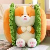 Creative Hamburger Corgi Bunny Peluche Jouet Oreiller en Peluche Animal Canapé Coussin Enfants Anniversaire Cadeaux De Noël 4