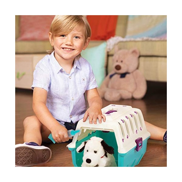 Battat - Kit vétérinaire avec dalmatien – Jouets et outils vétérinaires avec cage de transport – pour enfants âgés de 2 ans e