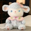 LfrAnk Kawaii Laine Jouet Rose Cachemire Agneau Jouet Peluche Animal Laine poupée Mignon Saint Valentin Cadeaux 60cm 2