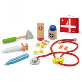 Viga Jouets - 50530 - Trousse de docteur - 11 pièces