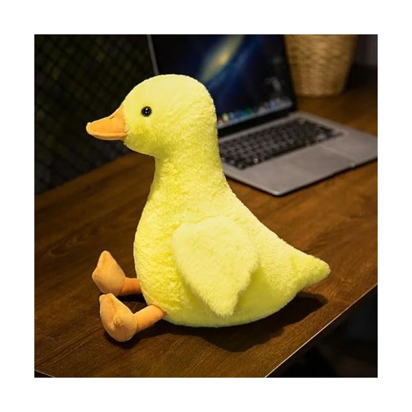 NOpinz Peluche Canard Peluche Jouet Animal Dessin animé Canard poupée oie Kawaii Oreiller en Peluche Tapis de Couchage Enfant